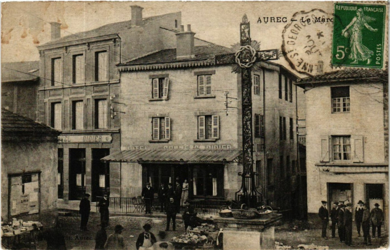 Carte postale ancienne Aurec - Le Marche