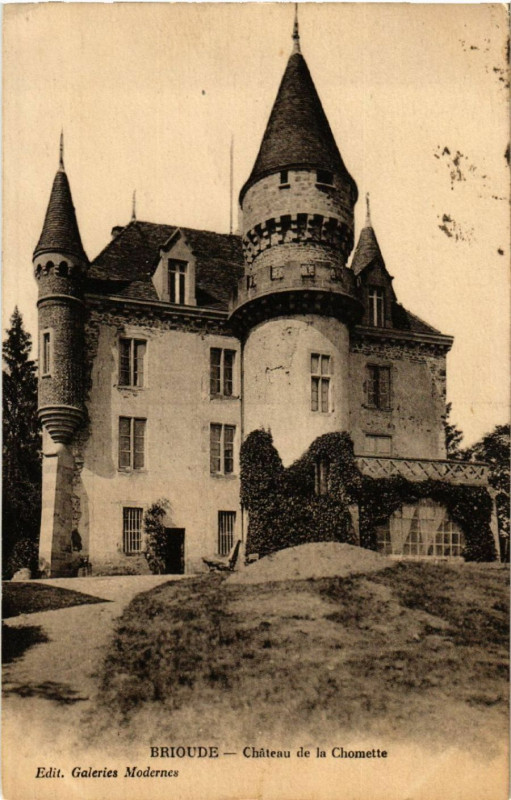 Carte postale ancienne Brioude - Chateau de la Chomette à Brioude