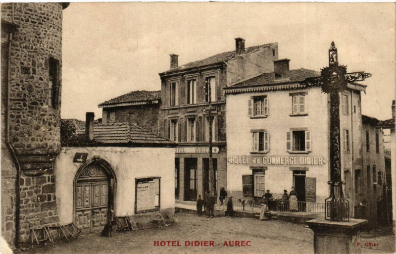 Carte postale ancienne Hotel Didier - Aurec