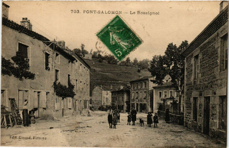 Carte postale ancienne Font-Salomon - Le Rossignol