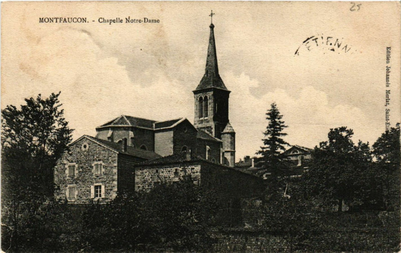 Carte postale ancienne Montfaucon - Chapelle Notre-Dame