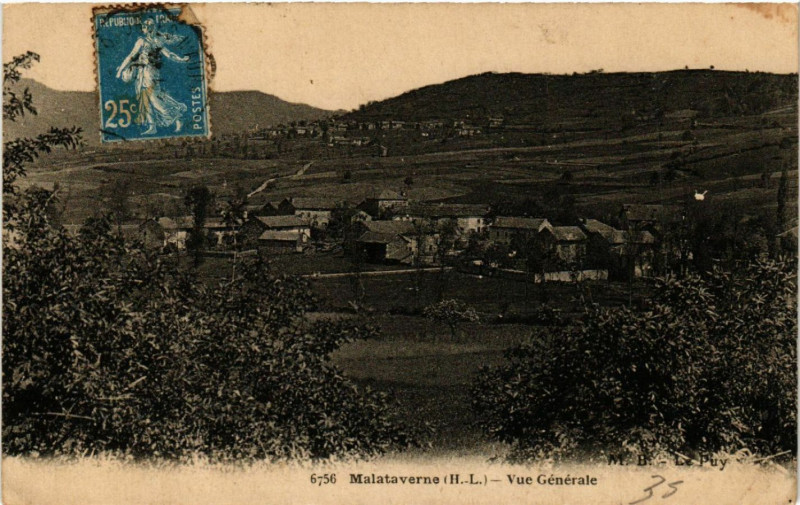 Carte postale ancienne Malataverne (H.-L.) - Vue générale