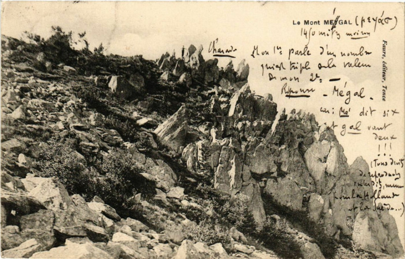 Carte postale ancienne Le Mont Meygal