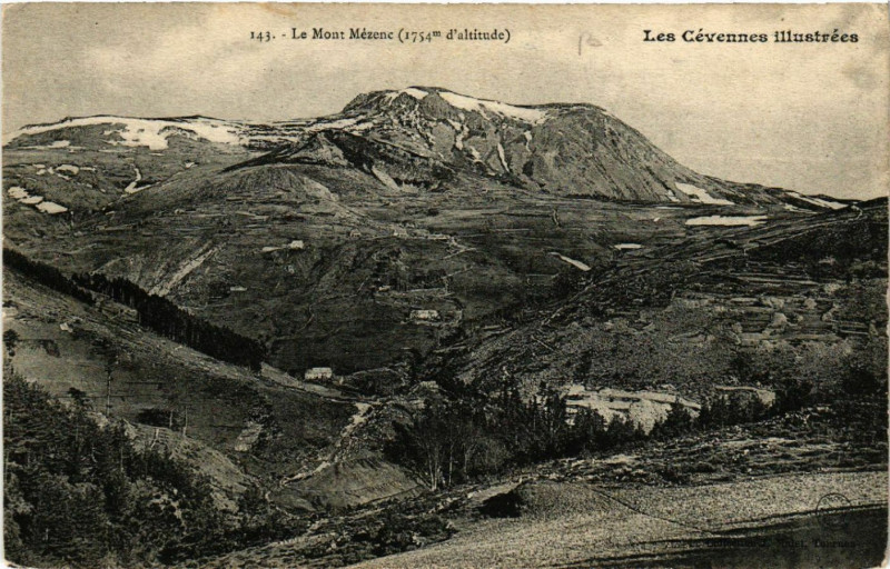 Carte postale ancienne Le Mont Mezenc 1754 m d'alt. - Les Cevennes illustrées