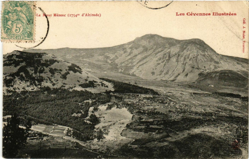 Carte postale ancienne Le Mont Mezenc (alt. 1754m) - Les Cevennes Ikkustrées