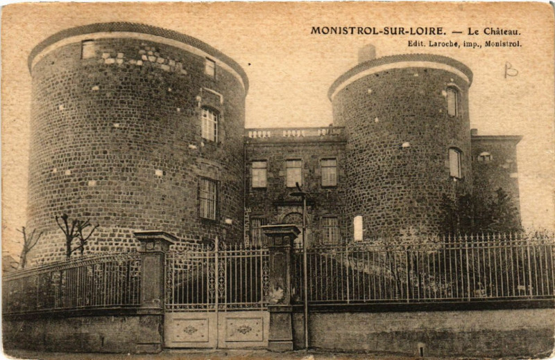 Carte postale ancienne Monistrol-sur-Loiire - Le Chateau