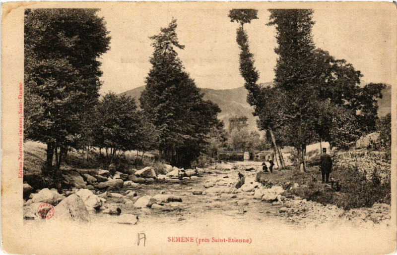 Carte postale ancienne Semene (pres Saint-Etienne)