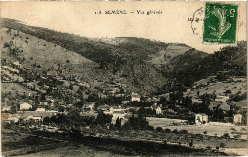 Carte postale ancienne Semene - Vue générale