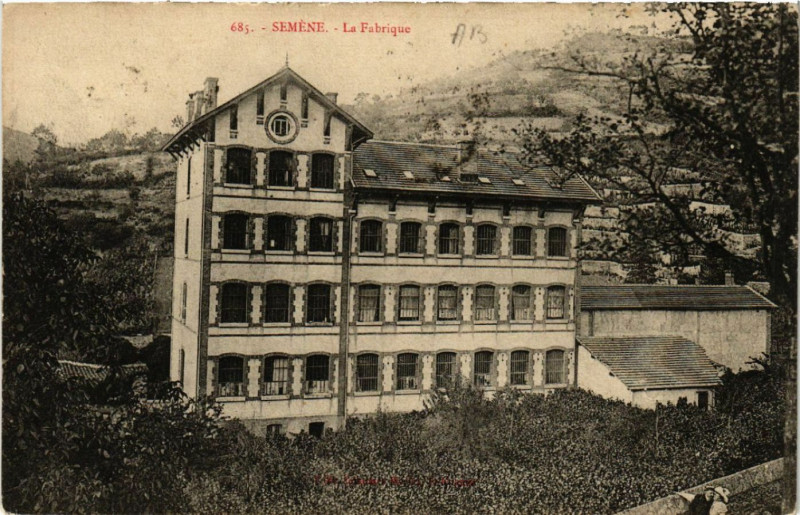 Carte postale ancienne Semene - La Fabrique