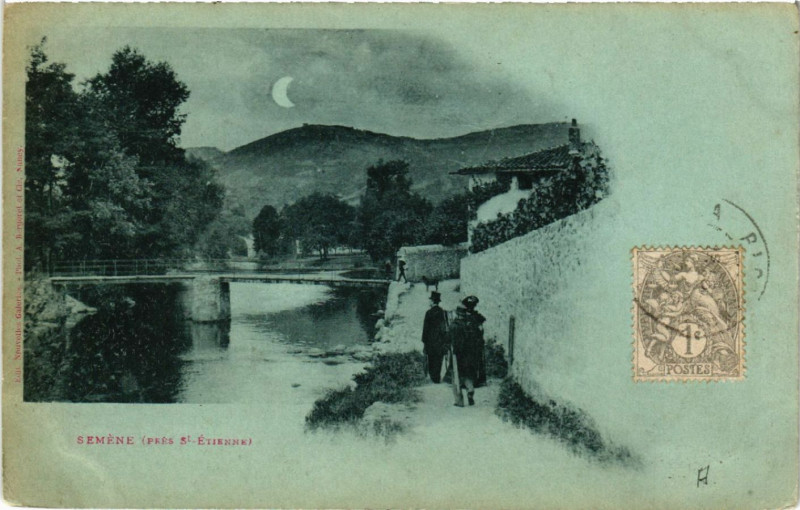 Carte postale ancienne Semene (pres Saint-Etienne)