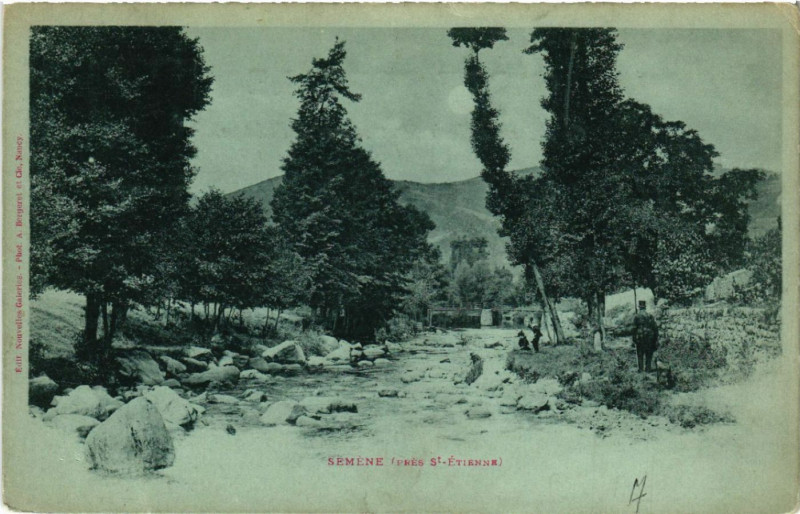 Carte postale ancienne Semene (pres Saint-Etienne)