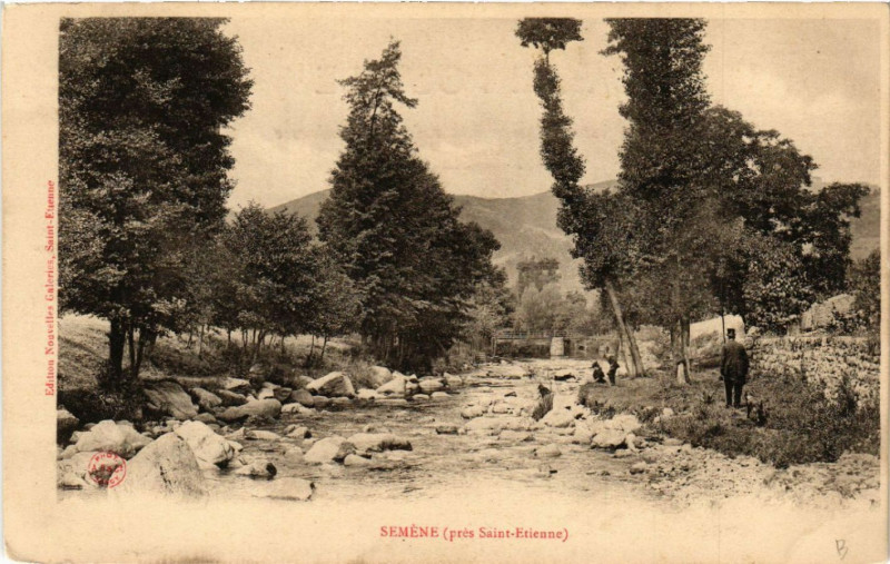Carte postale ancienne Semene (pres Saint-Etienne)