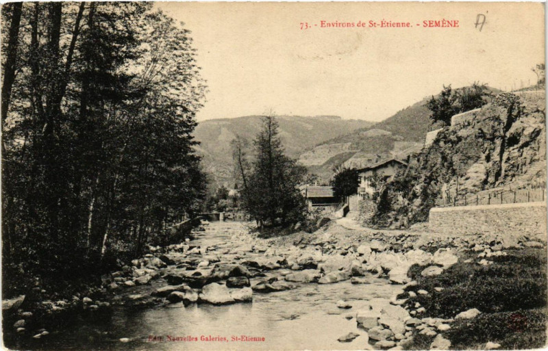Carte postale ancienne Env. de Saint-Etienne - Semene
