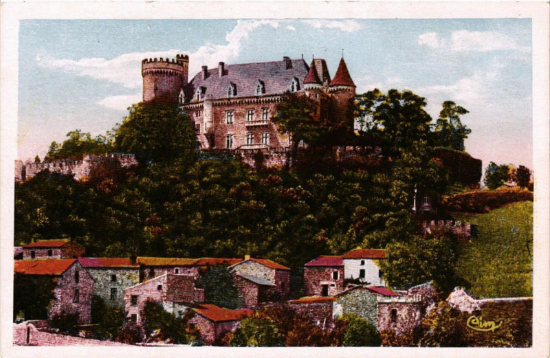 Carte postale ancienne Env. de Brioude (Hte-Loire) - Chateau de Paulhac à Brioude
