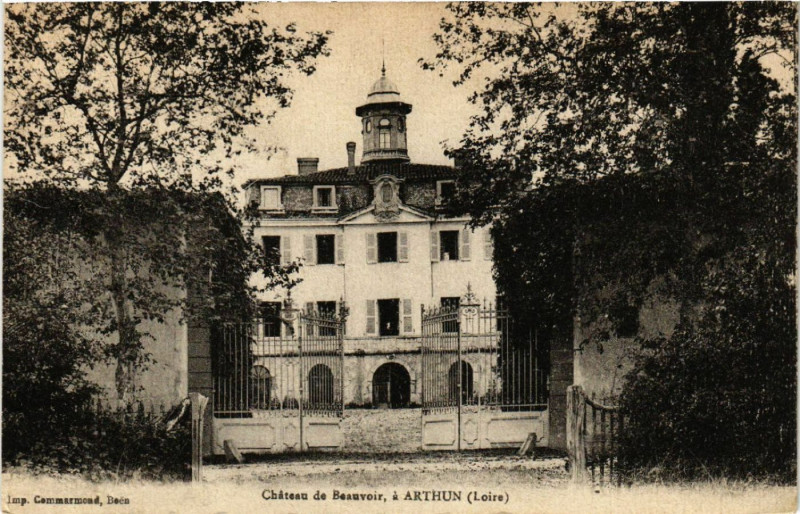 Carte postale ancienne Chateau de Beauvoir a Arthun -