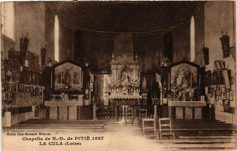Carte postale ancienne Chapelle de N.-D. de Pitie 1627 - La Cula -
