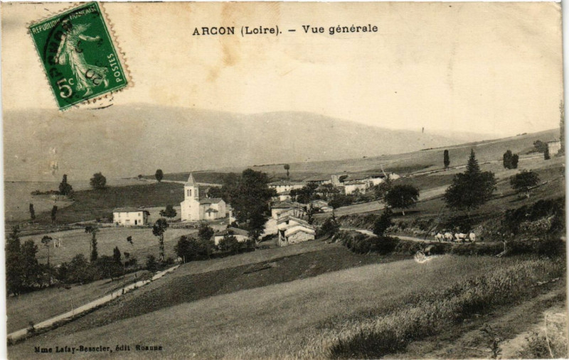 Carte postale ancienne Arcon - Vue générale