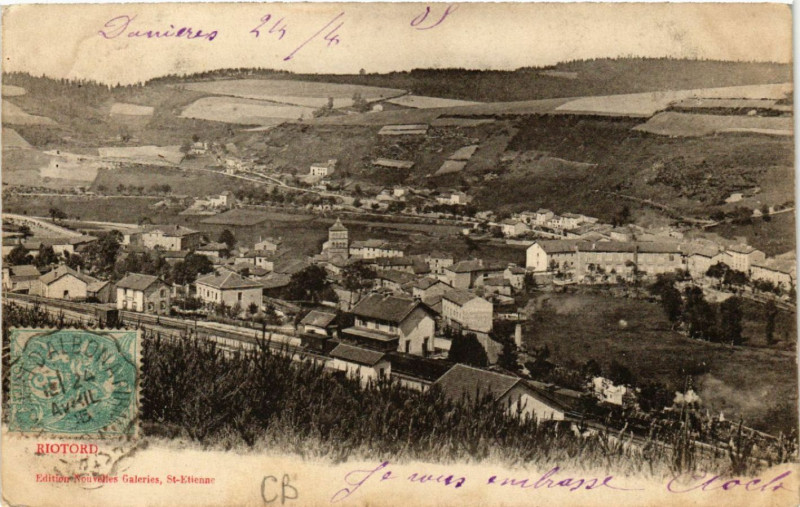 Carte postale ancienne Riotord à Riotord