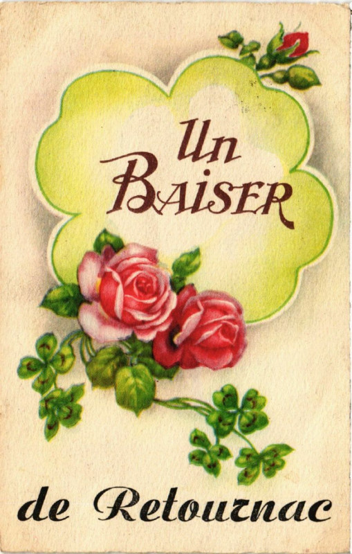 Carte postale ancienne Un Baisier de Retouznac