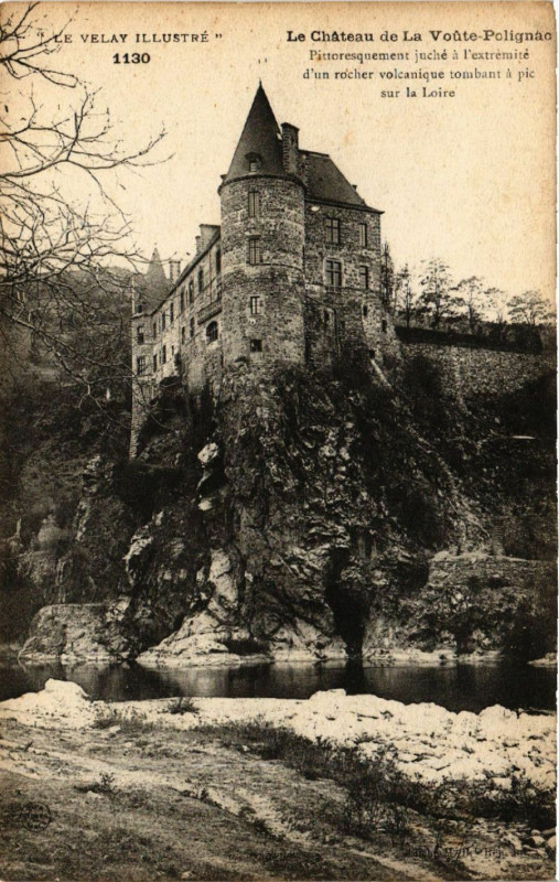 Carte postale ancienne Le Velay Illustre - Le Chateau de La Voute-Polignac à Polignac