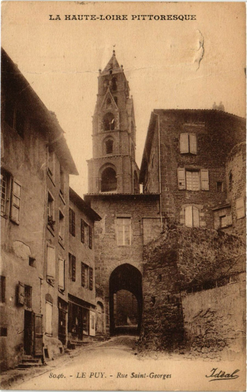 Carte postale ancienne Le Puy - Rue Saint-Georges