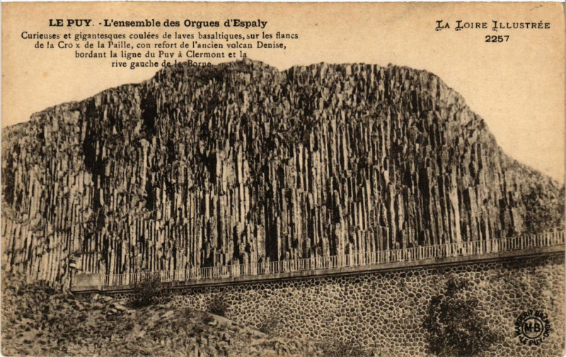 Carte postale ancienne Le Puy - L'ensemble des Orgues d'Esplay