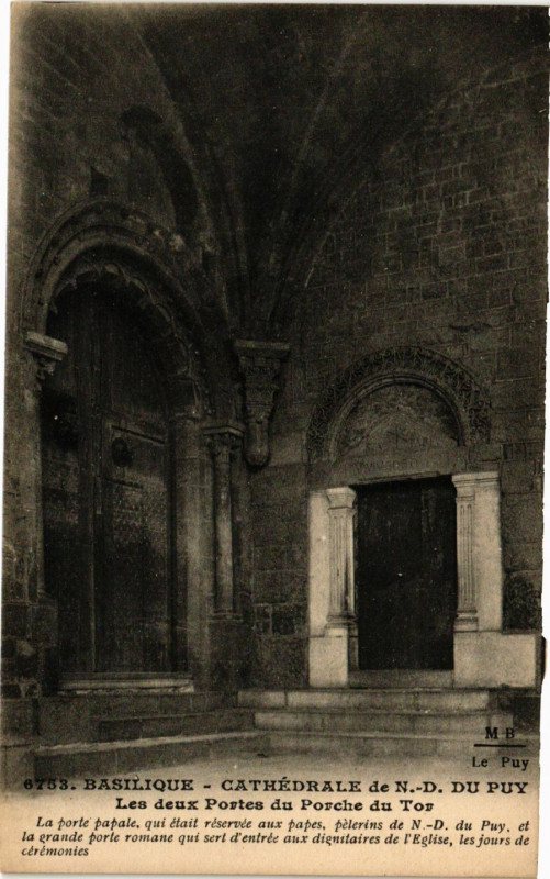 Carte postale ancienne Basilique - Cathédrale de N.-D. du Puy
