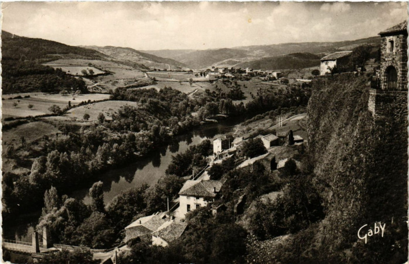 Carte postale ancienne Chilhac - La Vallée de l'Allier à Chilhac