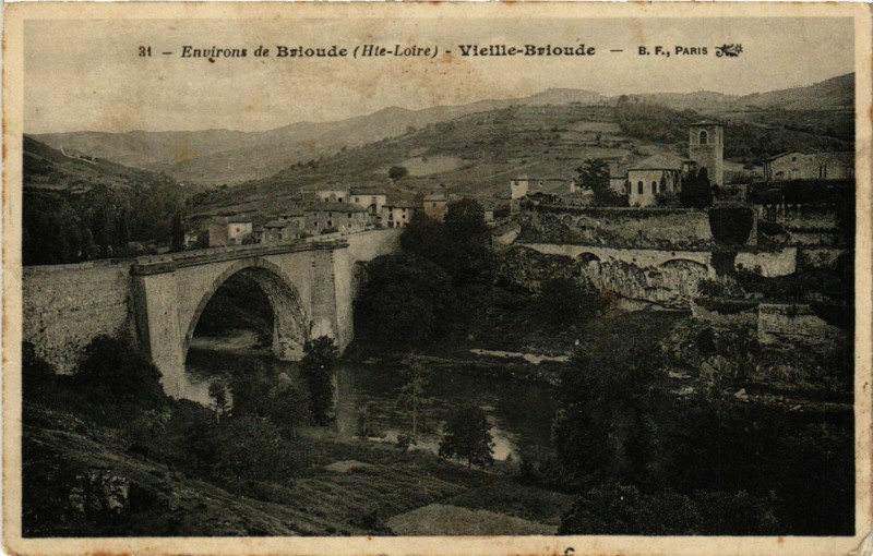 Carte postale ancienne Env. de Brioude - Vieille-Brioude à Brioude