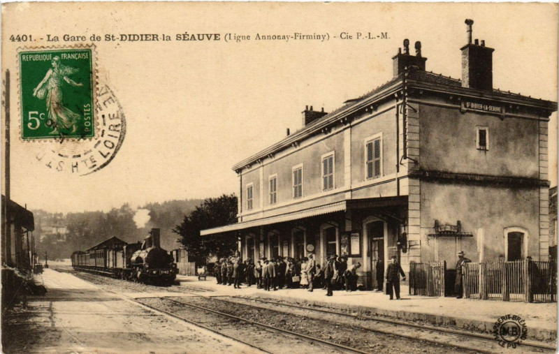 Carte postale ancienne La Gare de Saint-Dider-la Seauve
