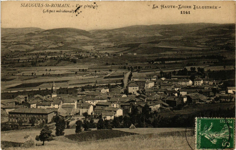 Carte postale ancienne Siauges-Saint-Romain - Vue générale