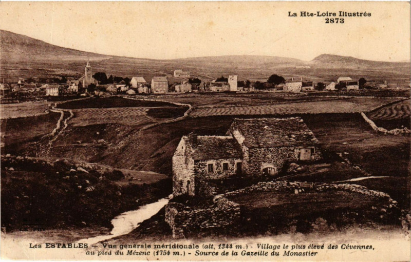 Carte postale ancienne Les Espables - Vue générale meridionale