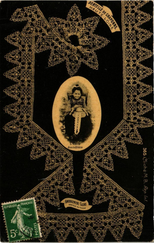Carte postale ancienne Dentelle de Graponne