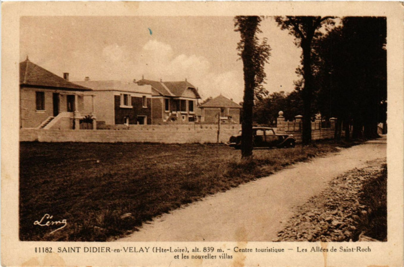 Carte postale ancienne Saint-Dider-en-Velay - Centre turistique