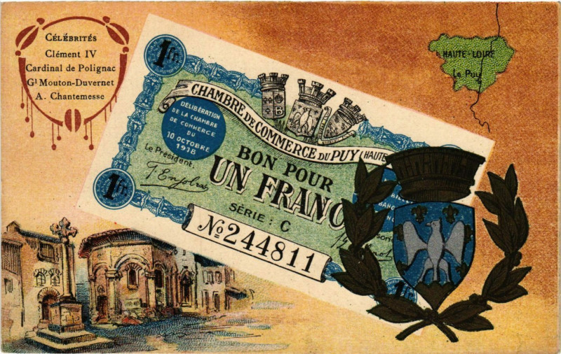 Carte postale ancienne Haute-Loire - Le Puy