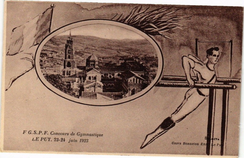Carte postale ancienne Le Puy - 23 - 24 juin 1923