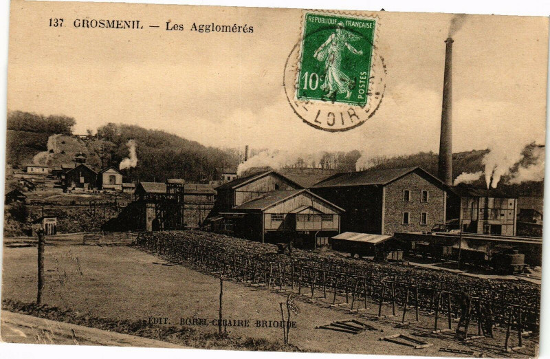Carte postale ancienne Grosmenil - lES Agglomeres