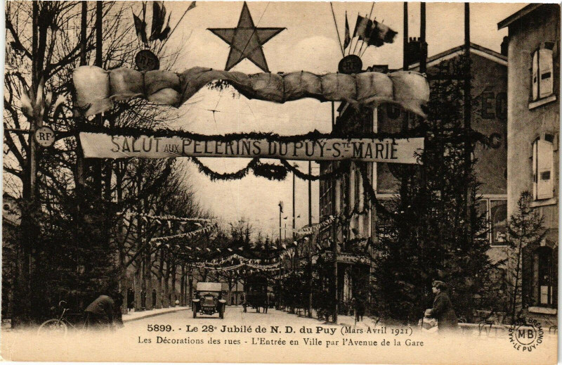 Carte postale ancienne Le 28 Jubile De Nd Du Puy