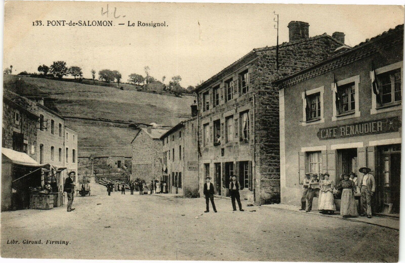 Carte postale ancienne Pont de Salomon - Le rossignol