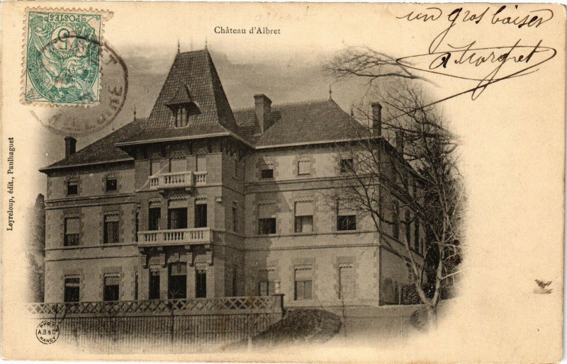 Carte postale ancienne Chateau d'Albrer