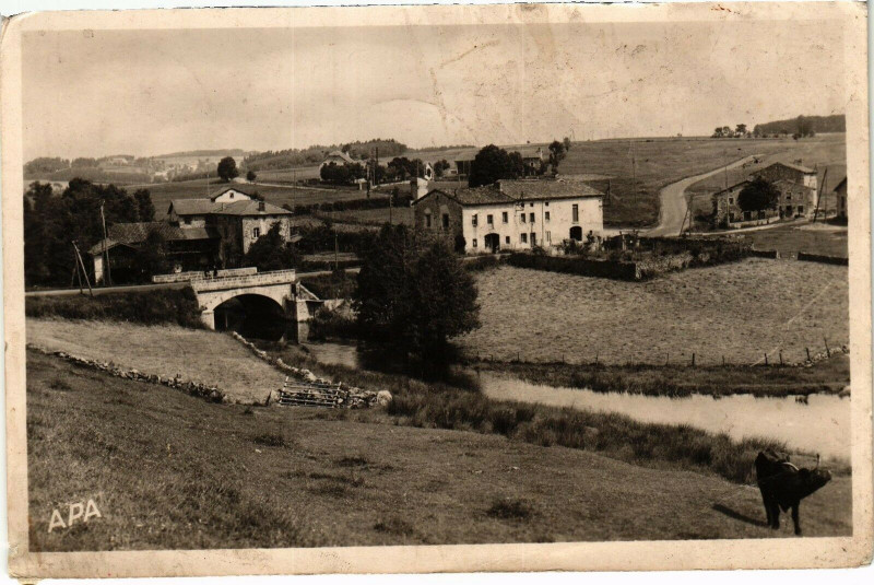 Carte postale ancienne Chomeux Haute Loire - Un Coin de Chomelix à Chomelix