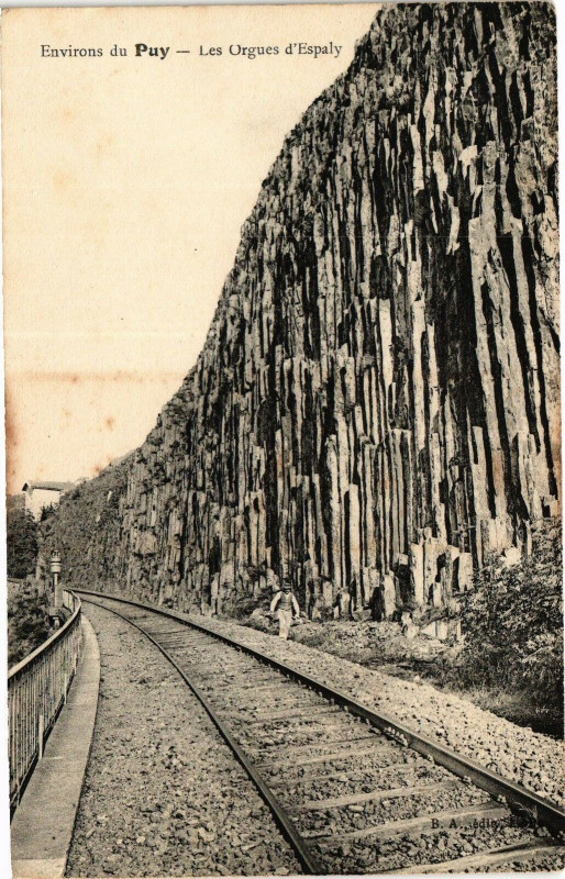 Carte postale ancienne Env. du Puy - Les Orgues d'Espaly