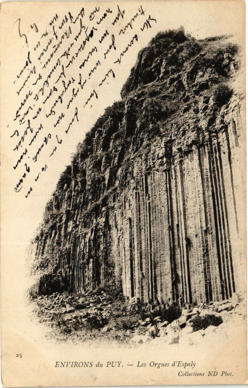 Carte postale ancienne Env. du Puy - Les Orgues d'Espaly