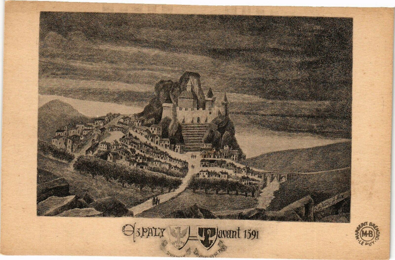 Carte postale ancienne Espaly - avant 1591