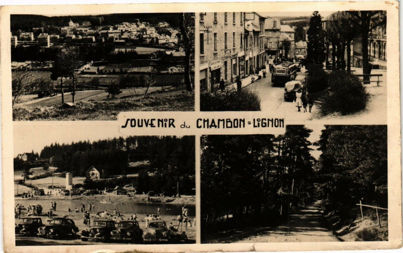 Carte postale ancienne Souvenir du Chambon-Lignon
