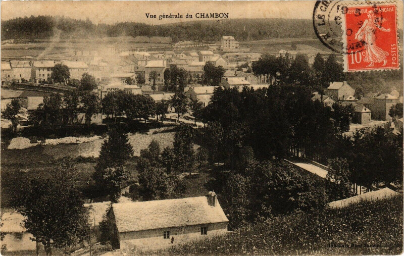 Carte postale ancienne Vue générale du Chambon