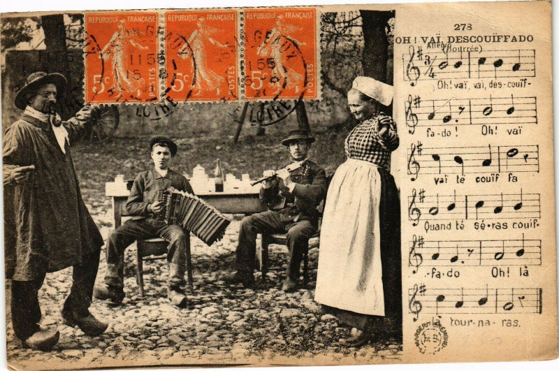 Carte postale ancienne Oh ! Vai descouiffado