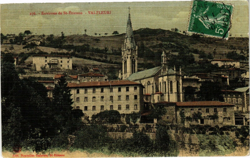 Carte postale ancienne Env. de Saint-Etienne - Valfleuri