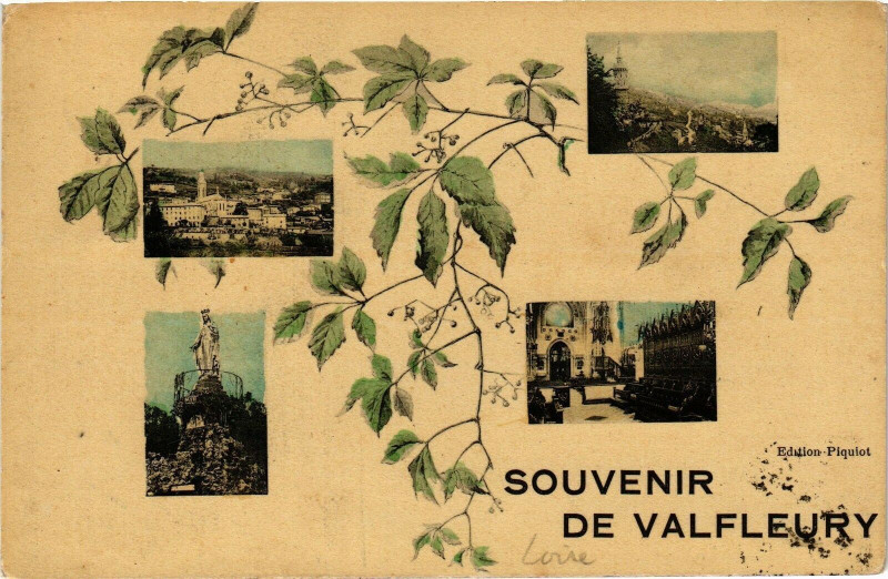 Carte postale ancienne Souvenir de Valfleury