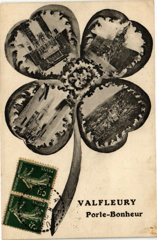 Carte postale ancienne Valfleury - Porte-Bonheur
